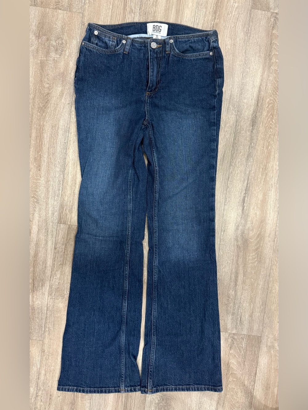 BDG Women's Dark Indigo Wide-Leg Jeans